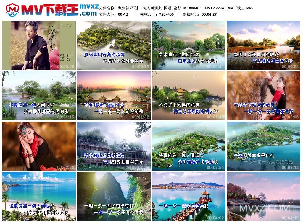 张津涤-不过一碗人间烟火_国语_流行_ME800483